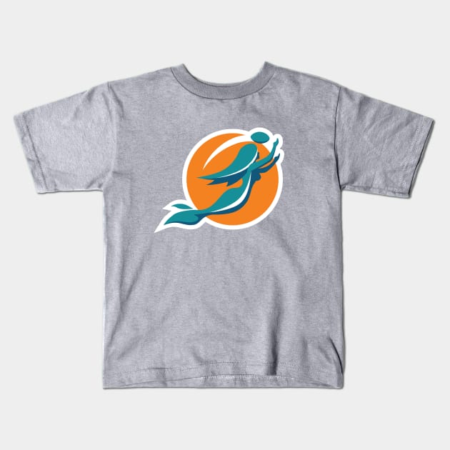 Miami Mermaids Kids T-Shirt by Carl Cordes